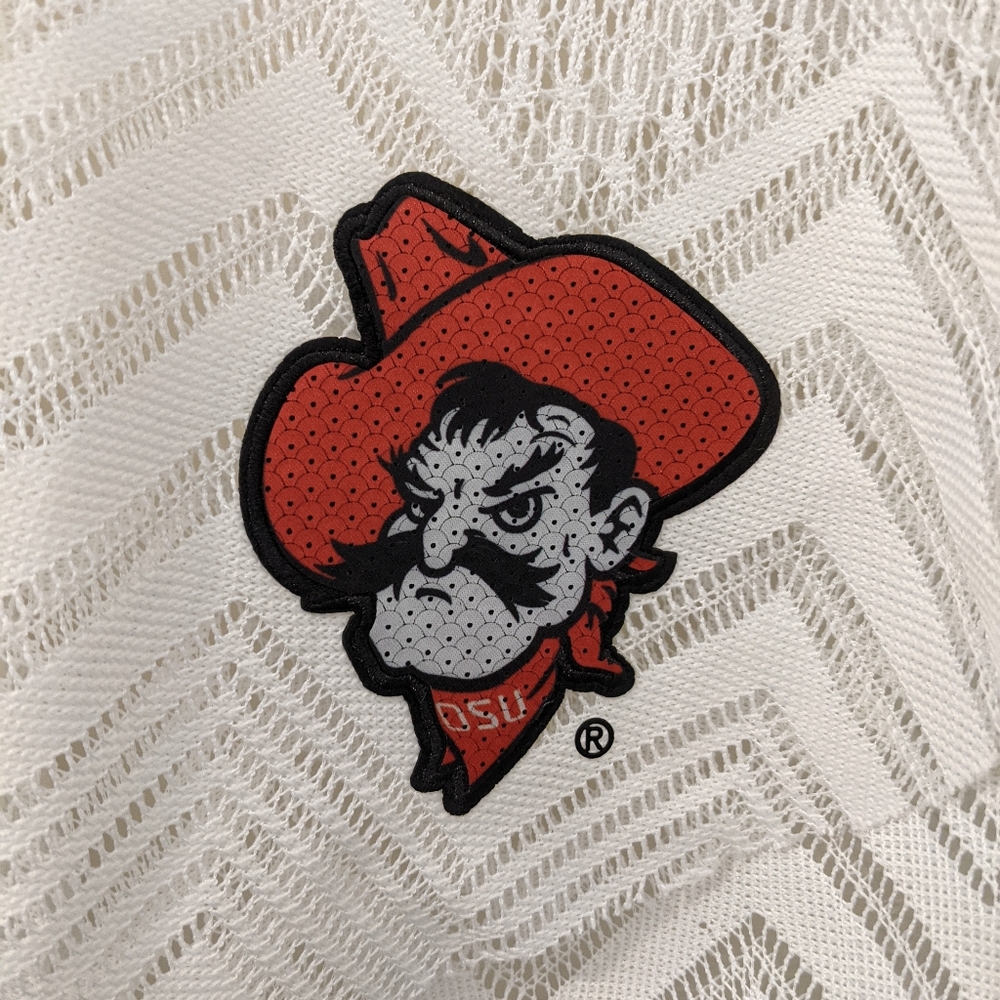 GameDay Couture Oklahoma State Pistol Pete Sheer flowy white top Coverup  XS / S - Picture 3 of 6
